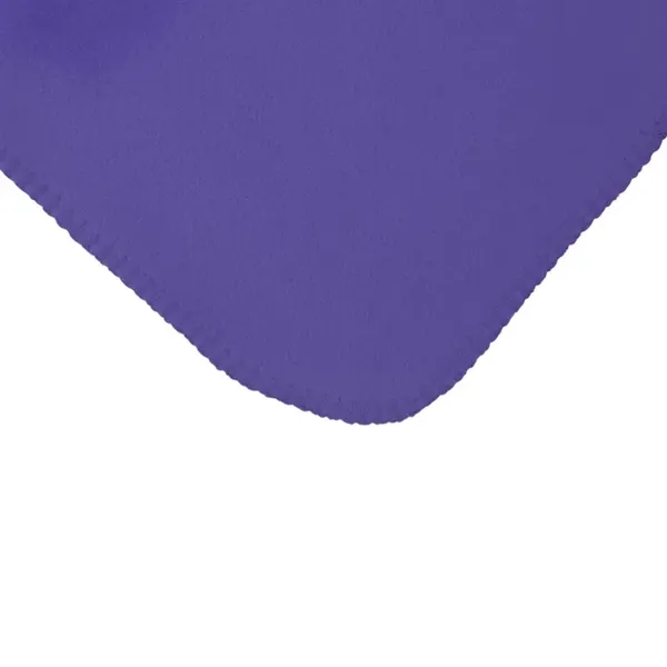 0.12" x 60" x 50" fleece blanket with color-matching whipstitch edging.... from ASI 67866 Logomark/Valumark