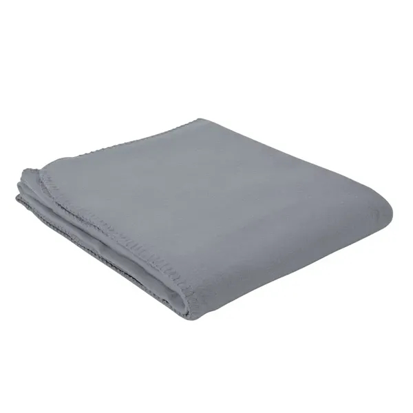 0.12" x 60" x 50" fleece blanket with color-matching whipstitch edging.... from ASI 67866 Logomark/Valumark