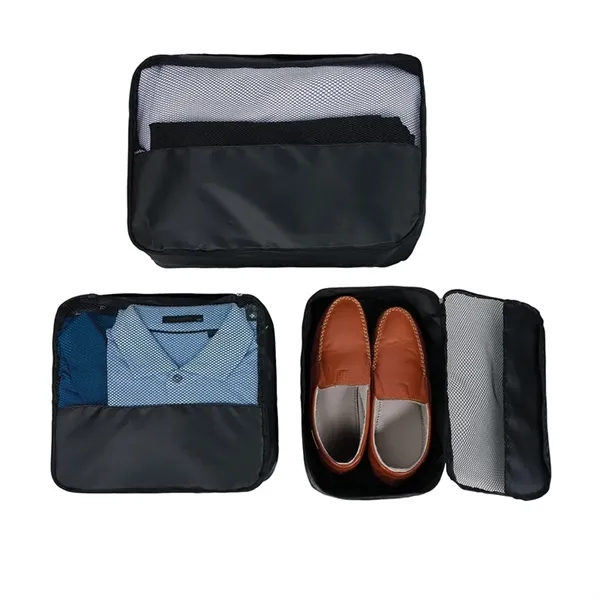 Flynn Recycled (RPET) 3-Piece Packing Cube Set... from ASI 67866 Logomark/Valumark