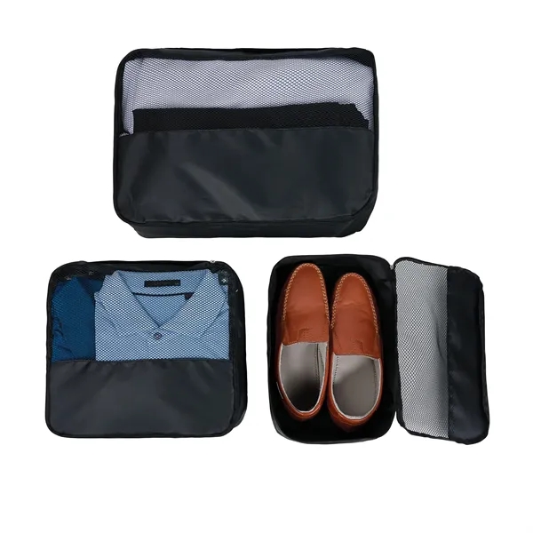 Flynn Recycled (RPET) 3-Piece Packing Cube Set... from ASI 67866 Logomark/Valumark