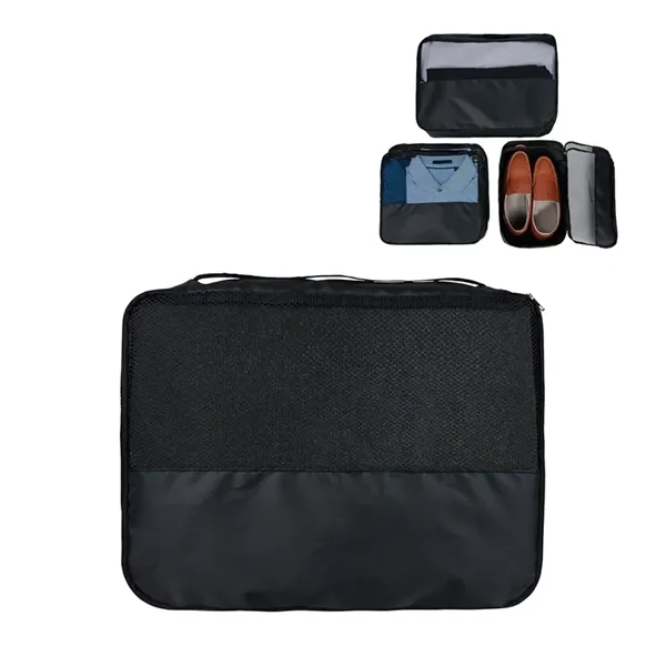 Flynn Recycled (RPET) 3-Piece Packing Cube Set... from ASI 67866 Logomark/Valumark