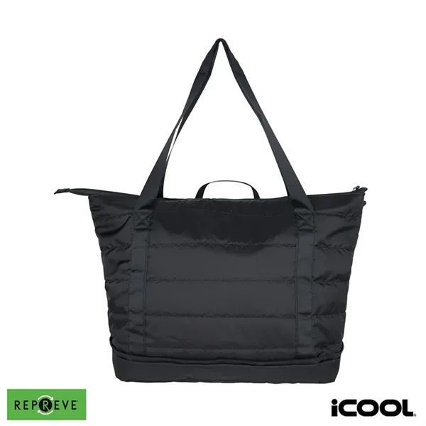 iCOOL® Rockvale Repreve® Packable Puffer 20-Can Cooler Tote... from ASI 67866 Logomark/Valumark