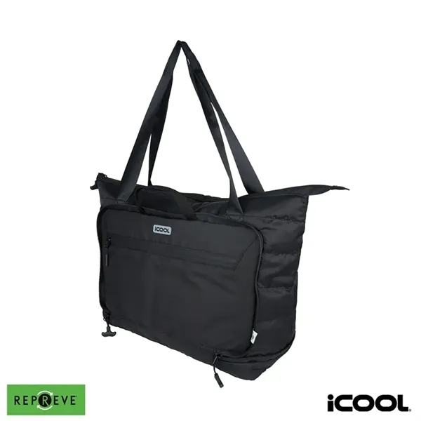 iCOOL® Rockvale Repreve® Packable Puffer 20-Can Cooler Tote... from ASI 67866 Logomark/Valumark