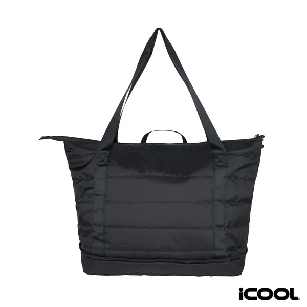 iCOOL® Rockvale Repreve® Packable Puffer 20-Can Cooler Tote... from ASI 67866 Logomark/Valumark