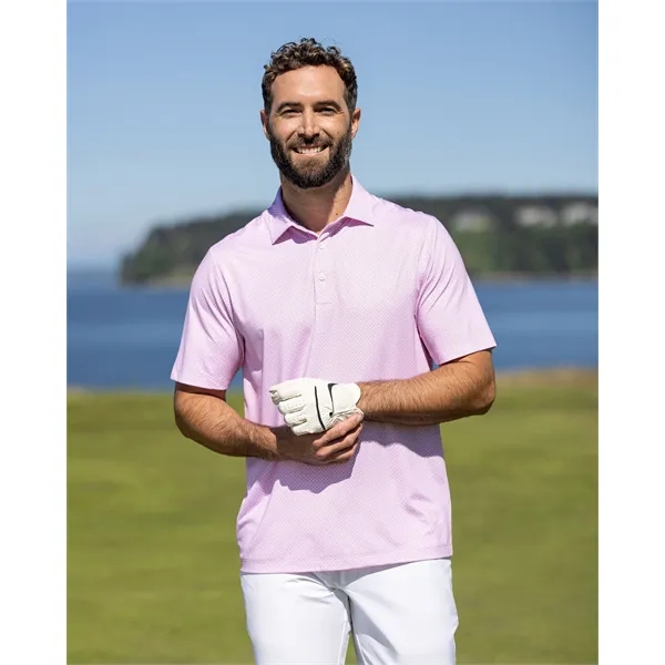 Men's polo with short sleeves, 4-way stretch, and UPF50+ sun protection.... from ASI 47965 Cutter & Buck