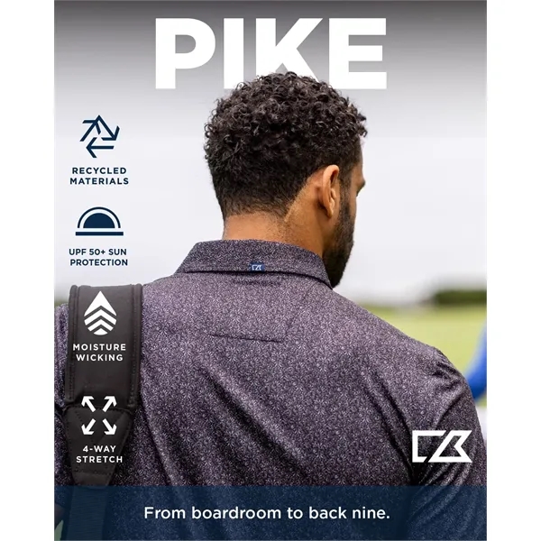 Cutter & Buck Pike Eco Diamond Dot Print Recycled Mens Bi...... from ASI 47965 Cutter & Buck