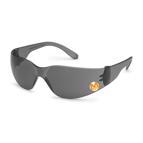 Grey frame, universal-fit temple, Starlite safety glasses.  Complies with ANSI.... from ASI 79951 Promosafe / Promosafe