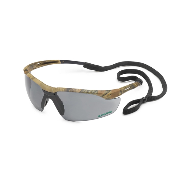 Camo frame, flexible temple, Conqueror safety glasses. Printed on temple or... from ASI 79951 Promosafe / Promosafe