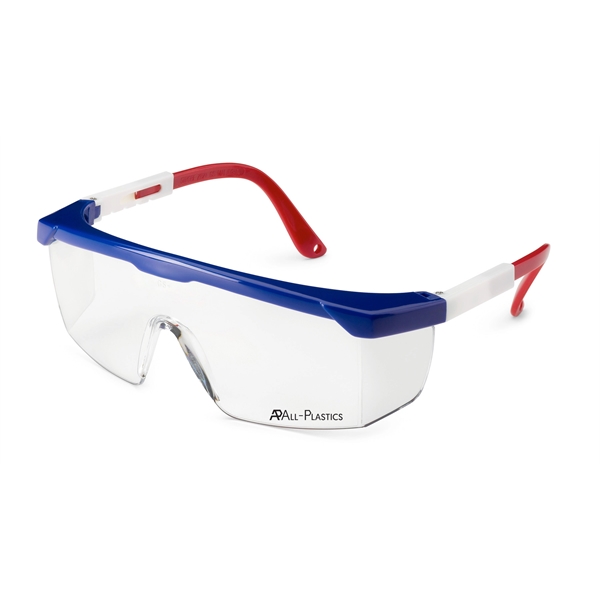 Red, white & blue, durable frame, adjustable temple, lightweight, Strobe safety... from ASI 79951 Promosafe / Promosafe