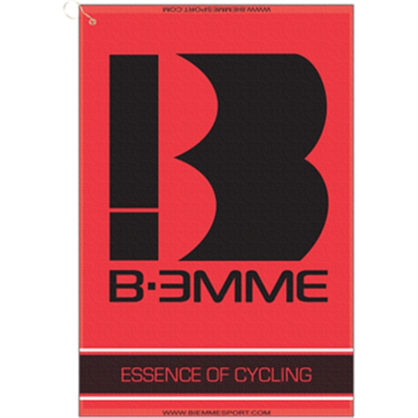 16" x 24" sheared heavyweight cotton woven golf towel with grommet... from ASI 57653 Gold Bond