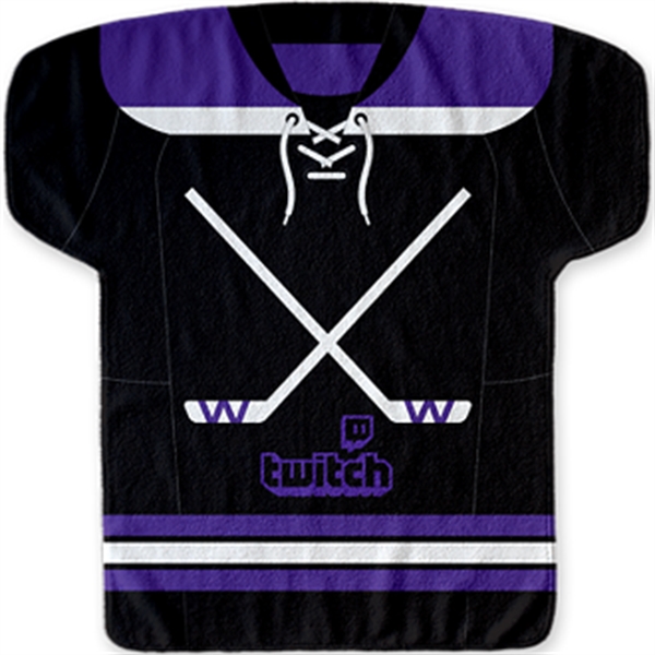 17" x 18"  jersey-shaped rally towel made of 100% polyester.... from ASI 57653 Gold Bond