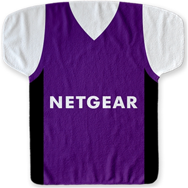 22" x 23" jersey-shaped fitness towel made of 100% polyester with... from ASI 57653 Gold Bond