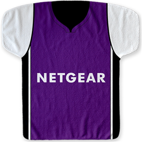 22" x 23" jersey-shaped fitness towel made of 100% polyester with... from ASI 57653 Gold Bond