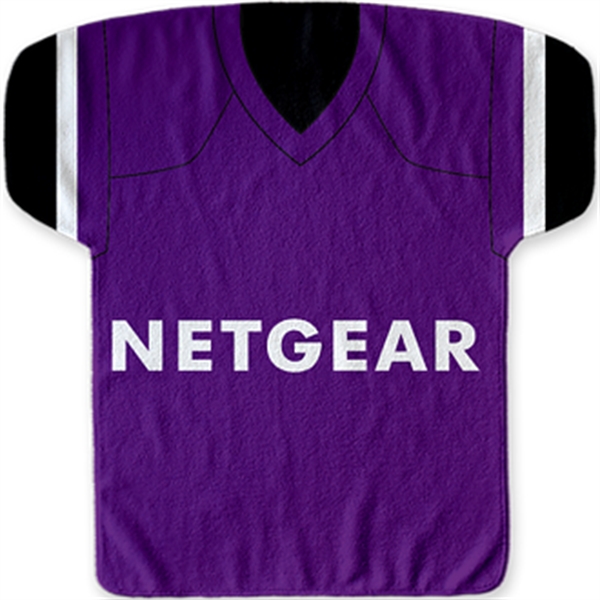 22" x 23" jersey-shaped fitness towel made of 100% polyester with... from ASI 57653 Gold Bond