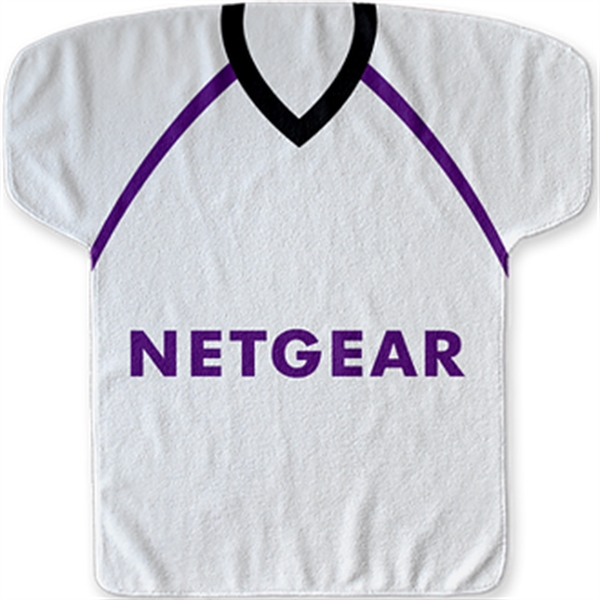 22" x 23" jersey-shaped fitness towel made of 100% polyester with... from ASI 57653 Gold Bond