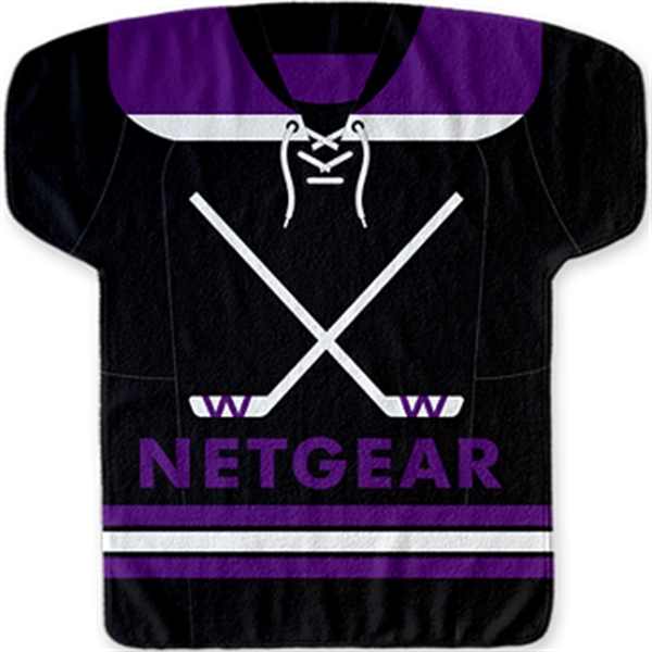 22" x 23" jersey-shaped fitness towel made of 100% polyester with... from ASI 57653 Gold Bond