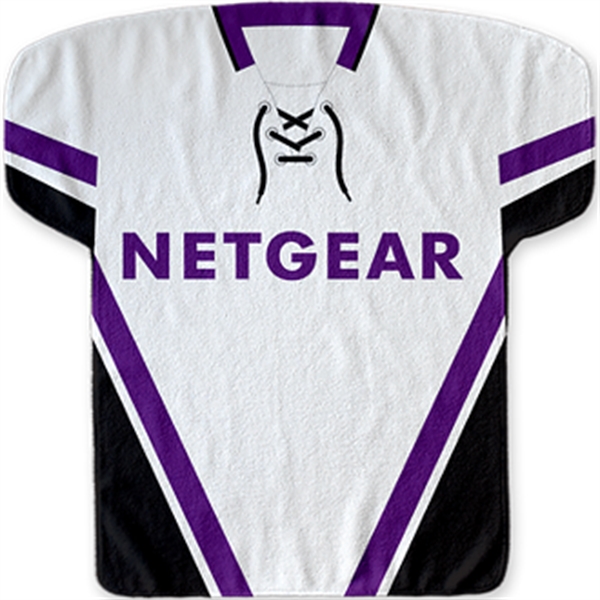 22" x 23" jersey-shaped fitness towel made of 100% polyester with... from ASI 57653 Gold Bond