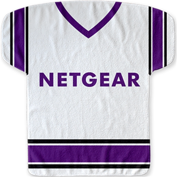 22" x 23" jersey-shaped fitness towel made of 100% polyester with... from ASI 57653 Gold Bond