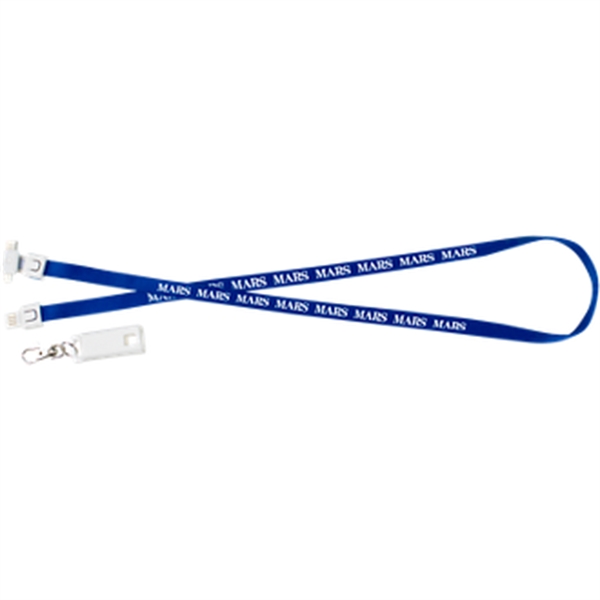 3-in-1 USB charging cable lanyard with Type-C and 2-in-1 dual tips.... from ASI 57653 Gold Bond
