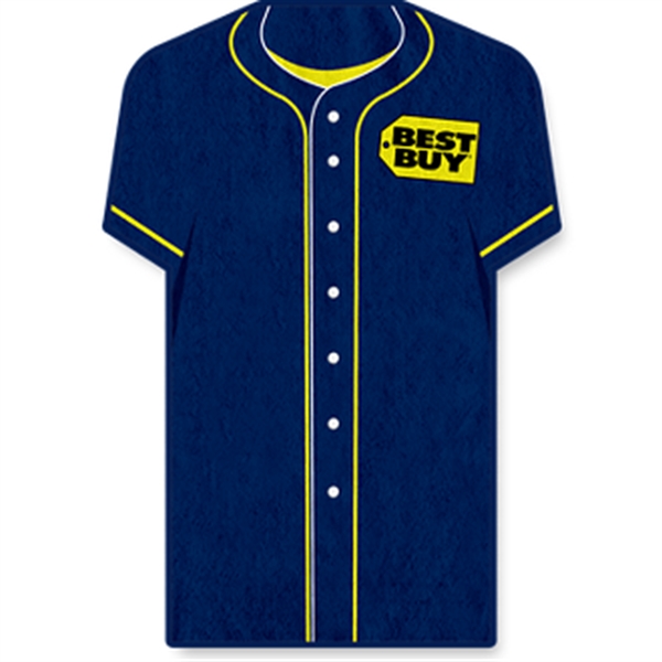 42" x 60" sports jersey-shaped beach towel made of 100% polyester.... from ASI 57653 Gold Bond