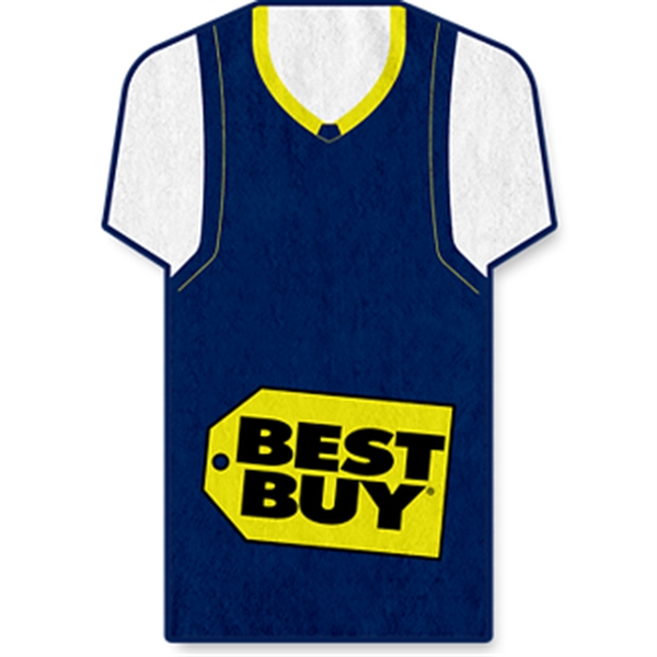 42" x 60" sports jersey-shaped beach towel made of 100% polyester.... from ASI 57653 Gold Bond