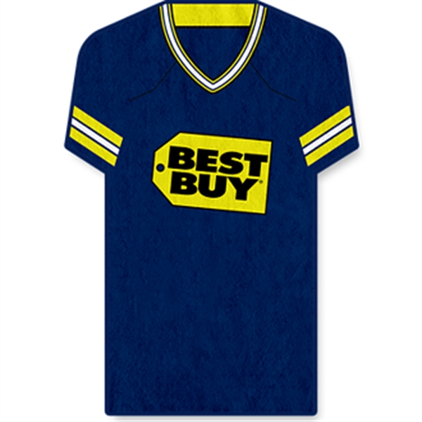 42" x 60" sports jersey-shaped beach towel made of 100% polyester.... from ASI 57653 Gold Bond