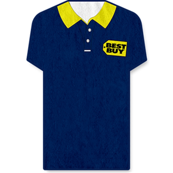 42" x 60" sports jersey-shaped beach towel made of 100% polyester.... from ASI 57653 Gold Bond