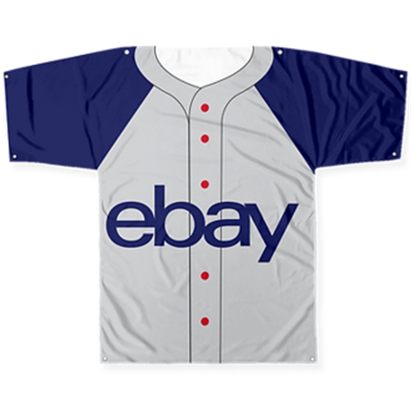 45" x 57" jersey-shaped banner with imprint options.... from ASI 57653 Gold Bond