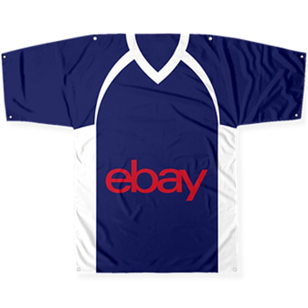 45" x 57" jersey-shaped banner with imprint options.... from ASI 57653 Gold Bond