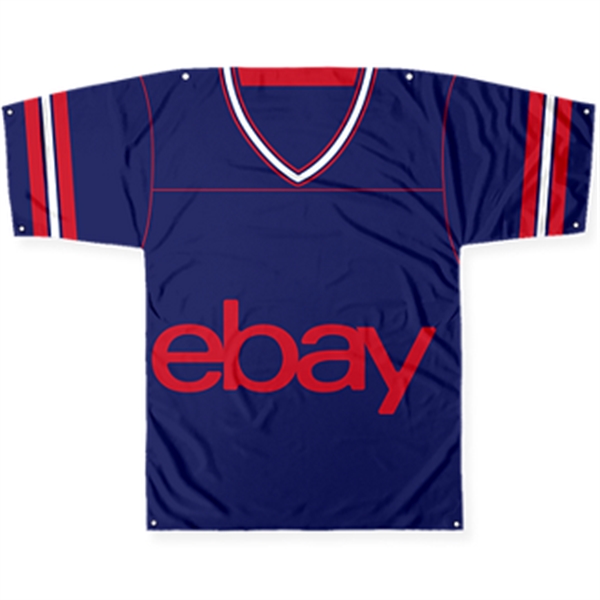 45" x 57" jersey-shaped banner with imprint options.... from ASI 57653 Gold Bond