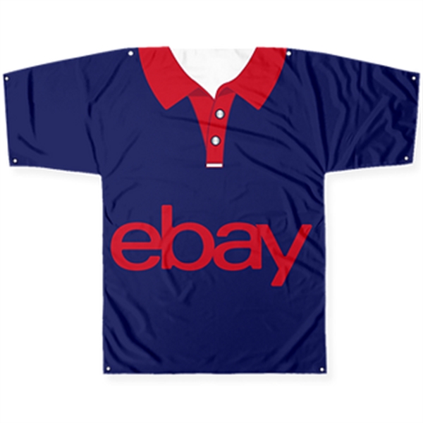 45" x 57" jersey-shaped banner with imprint options.... from ASI 57653 Gold Bond