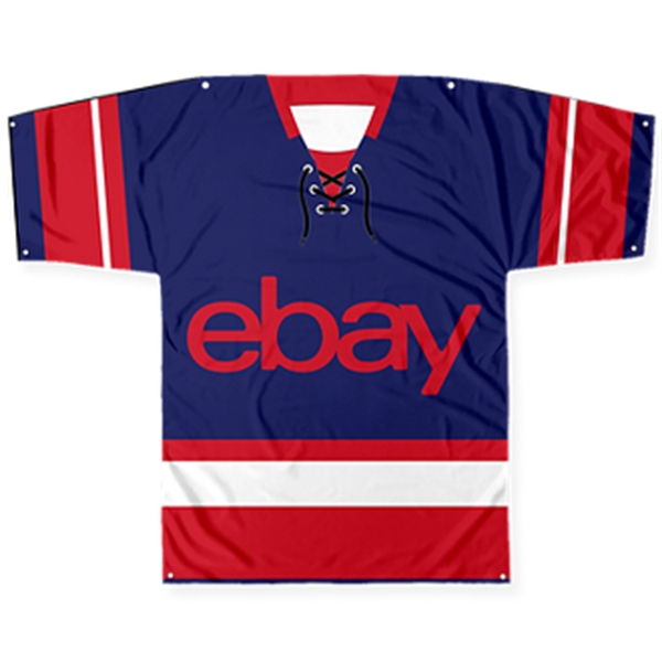 45" x 57" jersey-shaped banner with imprint options.... from ASI 57653 Gold Bond