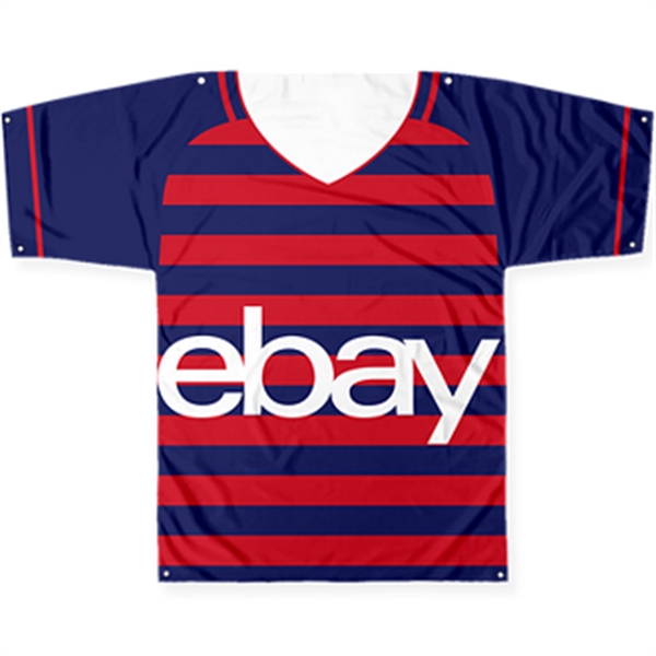 45" x 57" jersey-shaped banner with imprint options.... from ASI 57653 Gold Bond