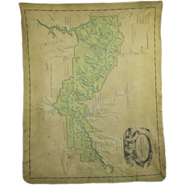 50" x 60" blanket made of 200 GSM polyester with an... from ASI 57653 Gold Bond