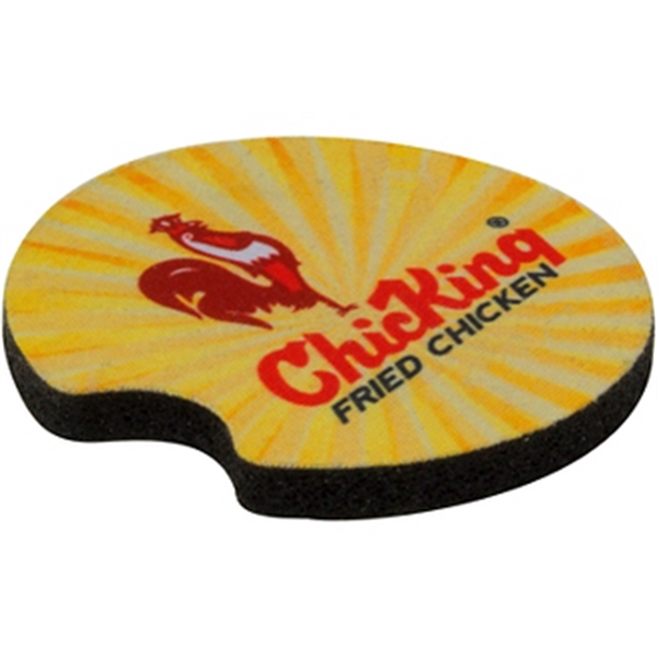 2 1/2" x 1/4" foam automobile cup holder coaster with dye... from ASI 57653 Gold Bond