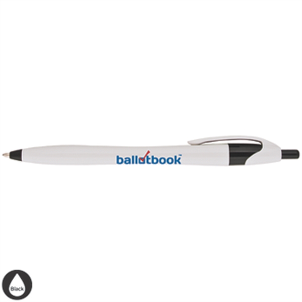 Pen with a pocket clip.... from ASI 57653 Gold Bond