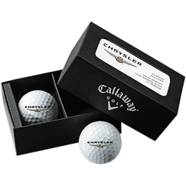 Gift box with two golf balls.... from ASI 57653 Gold Bond