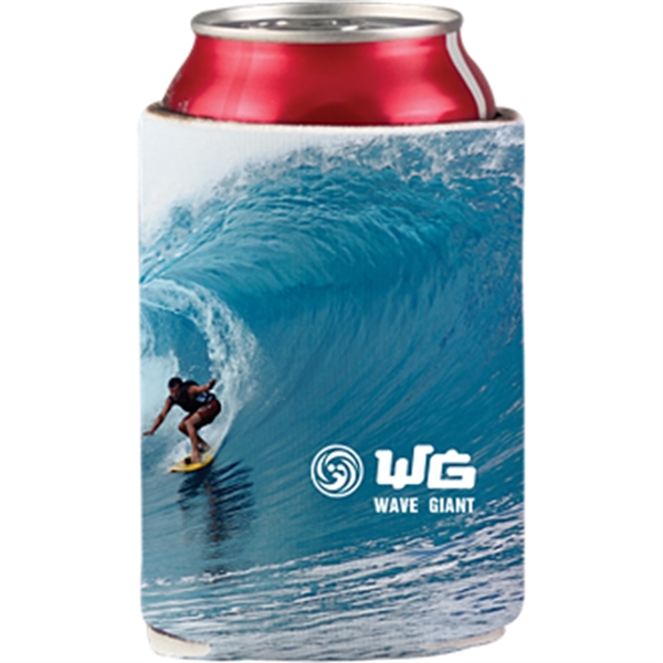 4.5" x 2.25" can cooler with an assortment of colors.... from ASI 57653 Gold Bond