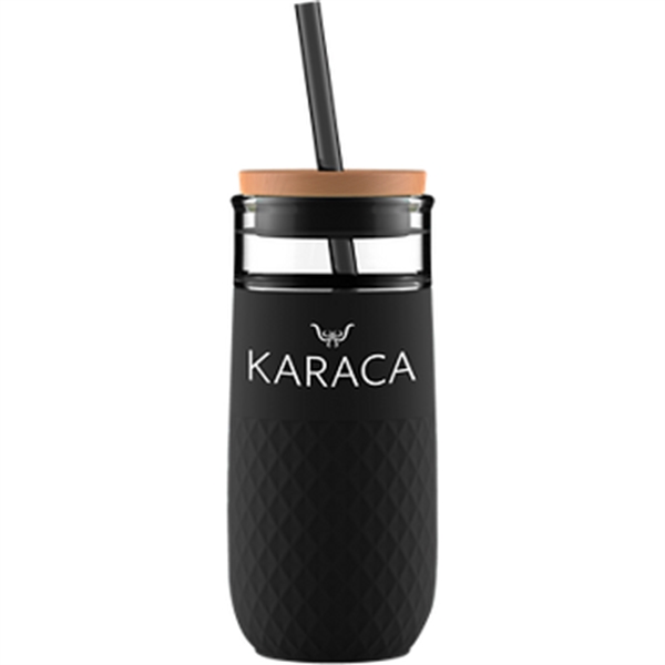 18-ounce drinking glass with a lid.... from ASI 57653 Gold Bond