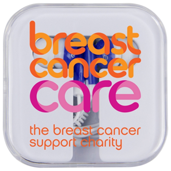 Earbuds with a 38" cord and storage case.... from ASI 57653 Gold Bond