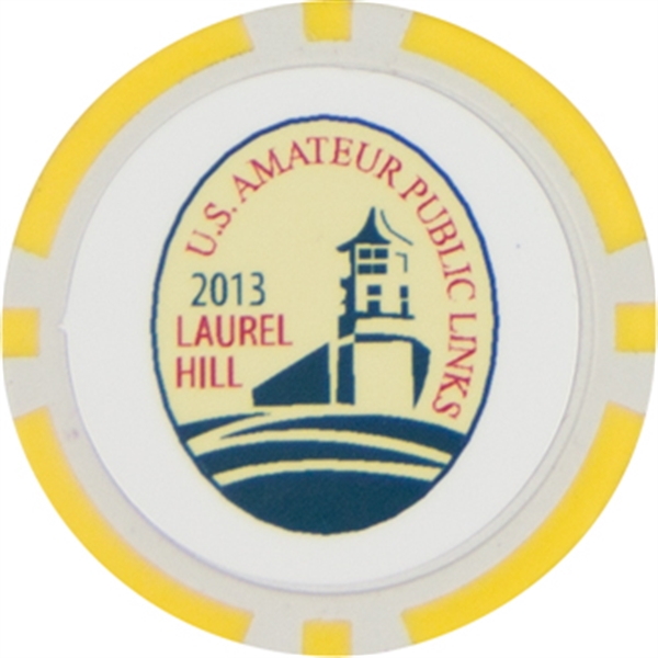 Poker chip ball marker with an assortment of colors.... from ASI 57653 Gold Bond