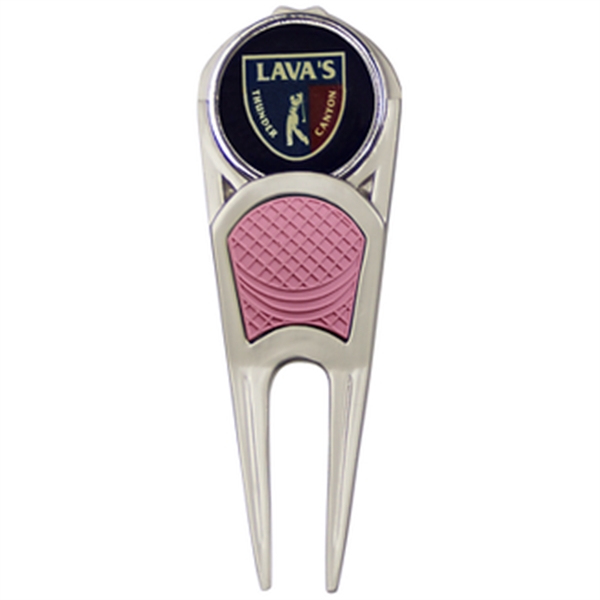 Divot tool with a clip, ball marker, and magnet.... from ASI 57653 Gold Bond