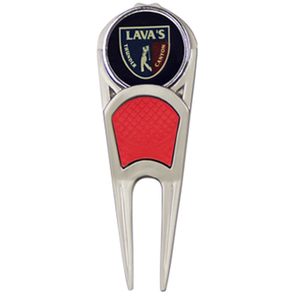 Divot tool with a clip, ball marker, and magnet.... from ASI 57653 Gold Bond