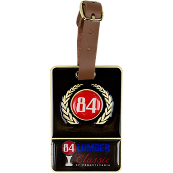 3 1/4" x 2 1/4" x 1/8" bag tag with a... from ASI 57653 Gold Bond