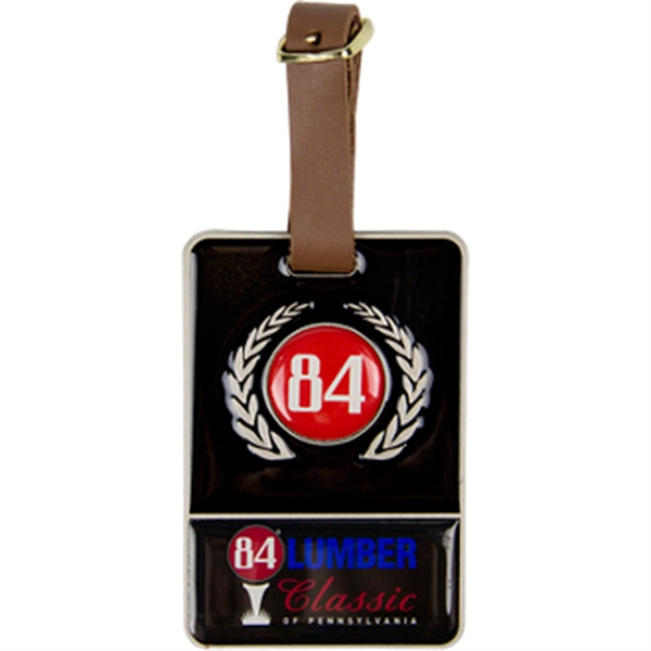 3 1/4" x 2 1/4" x 1/8" bag tag with a... from ASI 57653 Gold Bond