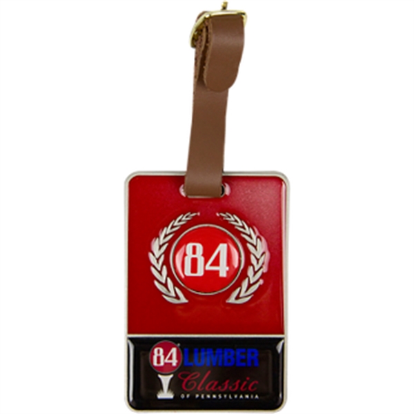 3 1/4" x 2 1/4" x 1/8" bag tag with a... from ASI 57653 Gold Bond