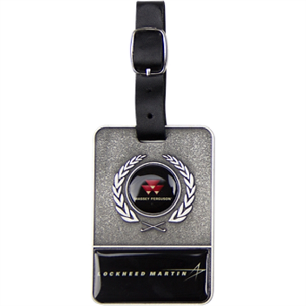 3 1/4" x 2 1/4" x 1/8" bag tag with a... from ASI 57653 Gold Bond