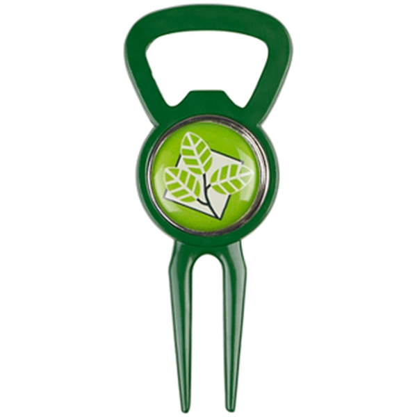 3 1/4" x 1 3/8" bottle opener with a divot and... from ASI 57653 Gold Bond