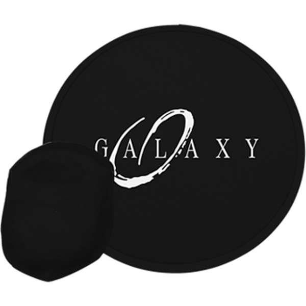 10 1/4" round polyester foldable flying disc with storage pouch.... from ASI 57653 Gold Bond