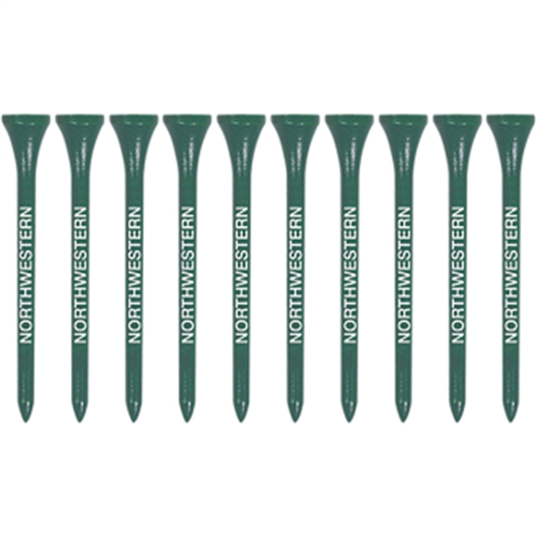 Package of 10 wooden golf tees, each measuring 2 3/4".... from ASI 57653 Gold Bond